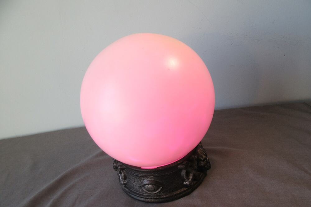 Halloween Light Up Color Changing Talking Crystal Ball Prop Witch Fortune Teller